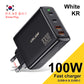 100W Gallium Nitride 4-port Fast Charging Charger